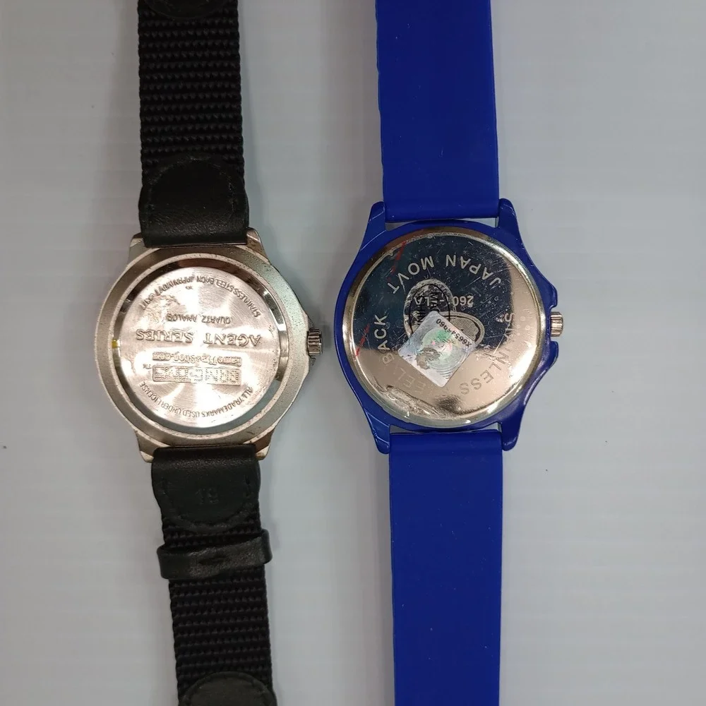 Lot of‎ 2 Florida Gators Watches Quartz Men's 39mm Blue & Black New Battery